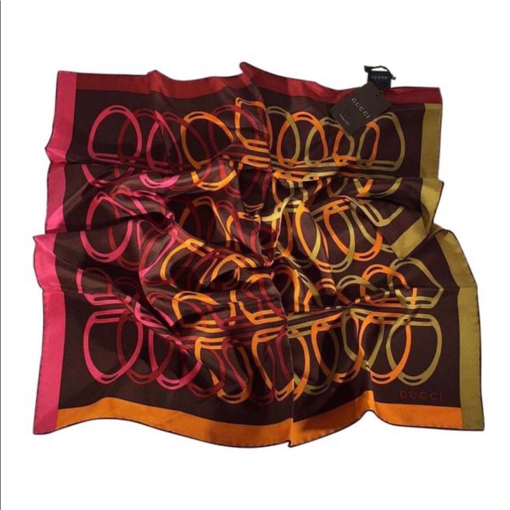 Authentic Gucci Silk Scarf